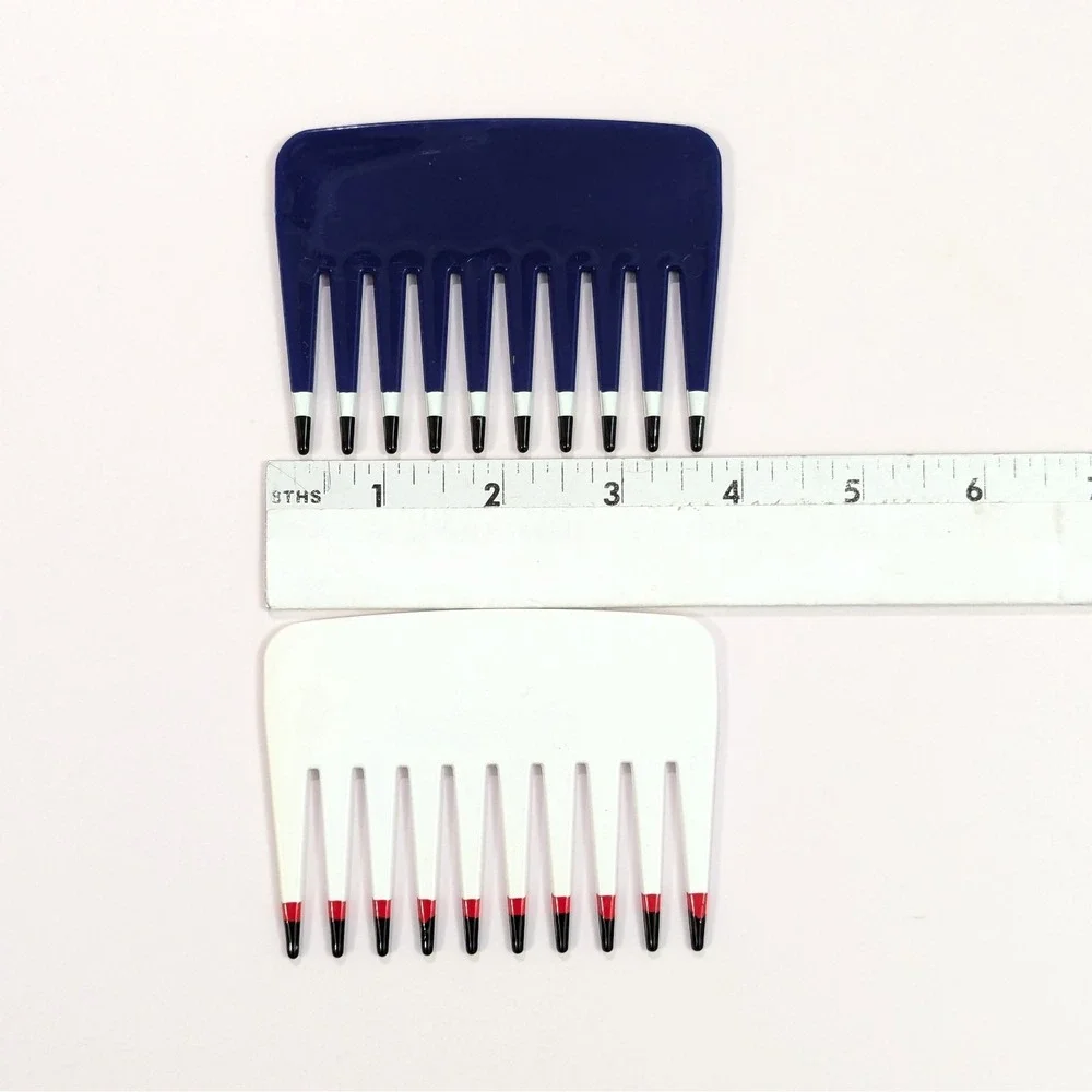 (Set of 2) Mebco Wide Tooth Comb Purse Size 4